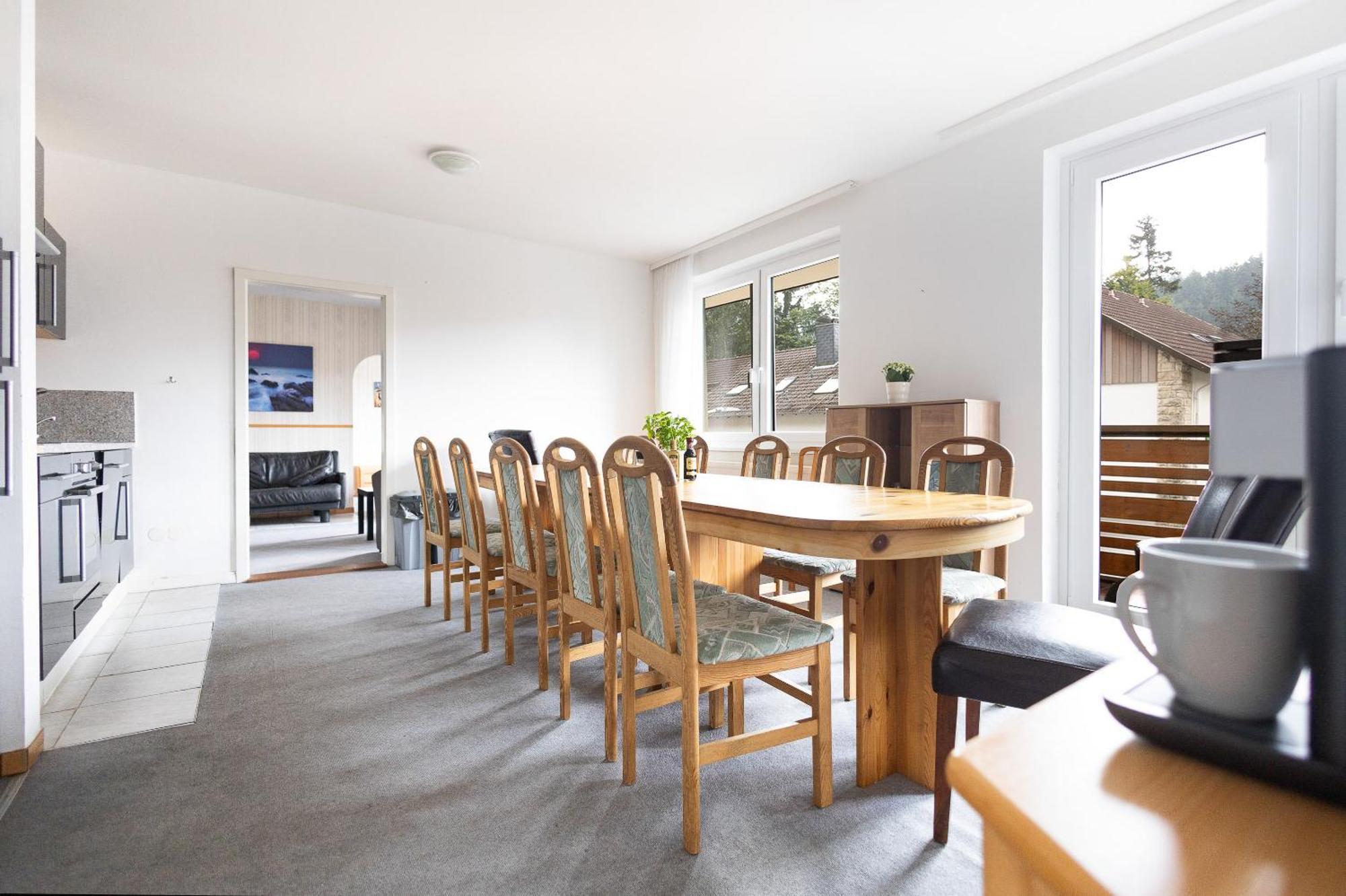 Apartmenthaus Am Waldrand- Kueche - Fruehstueck - Balkon วิลเดอมานน์ ภายนอก รูปภาพ